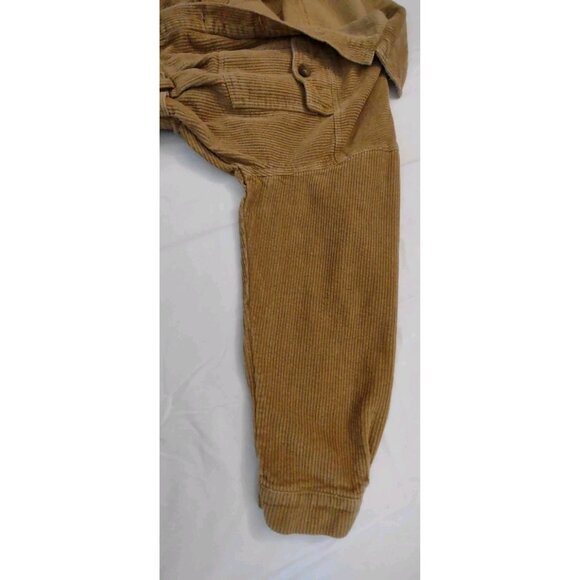 12th Tribe Style For The Global Soul Brown Cordoroy Jumpsuit Size S/M Dolman Slv - Picture 7 of 12